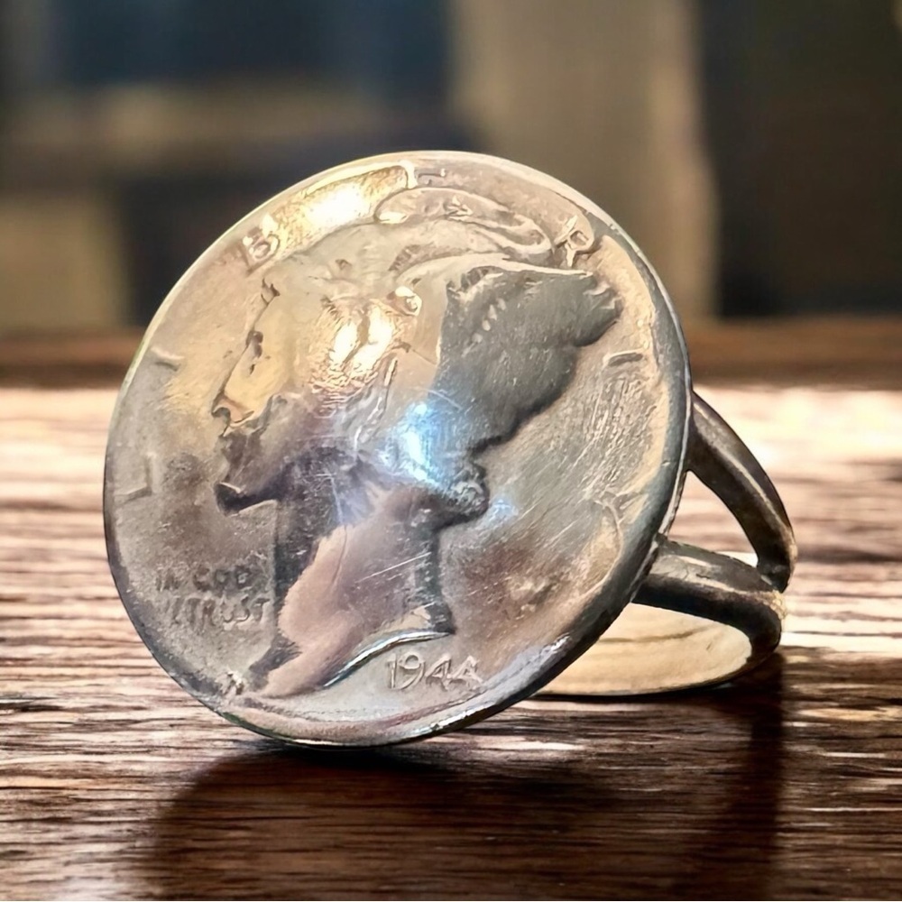 OOAK Error 1944 Mercury Dime Ring (7)